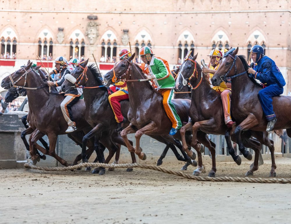 Palio #4 La Mossa — Palio di Siena photograph by Vanessa Taylor